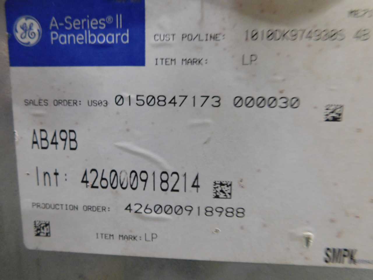 Lot of 1 AB49B Panel Board - ELECTRICAL COMPONENTS