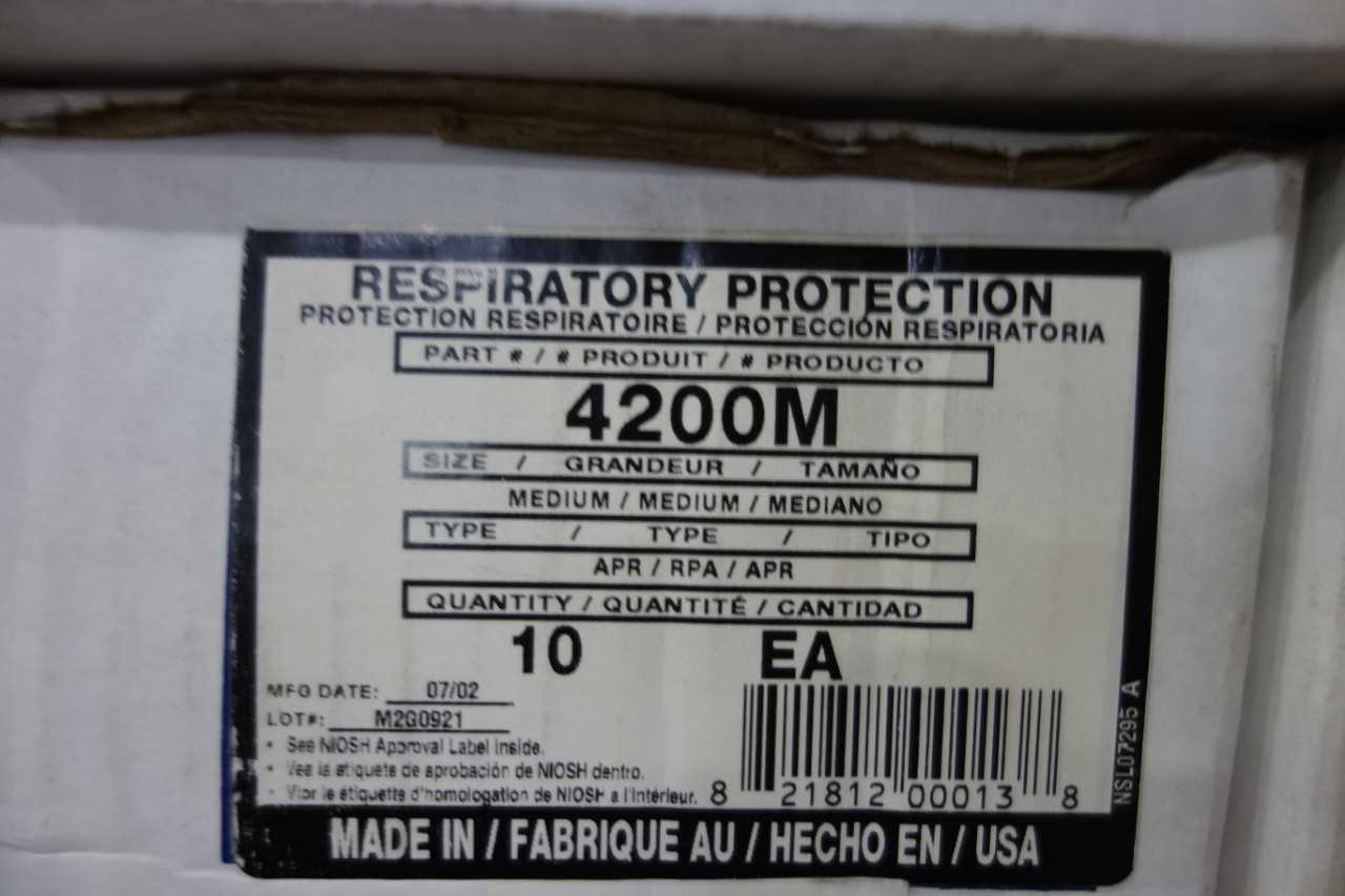 PALLET OF NORTH 4200M RESPIRATORY PROTECTION - SAFETY EQUIPMENT