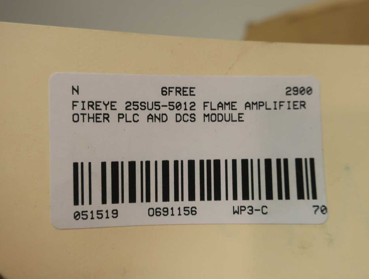 FIREYE 25SU5-5012 HIGH DISCRIMINATION FLAME AMPLIFIER OTHER PLC AND DCS MODULE - AUTOMATION & CONTROLS