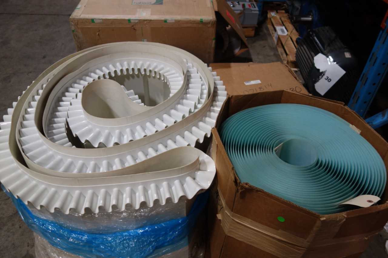 2 PALLETS OF FOOD GRADE CONVEYOR BELTS - CONVEYORS