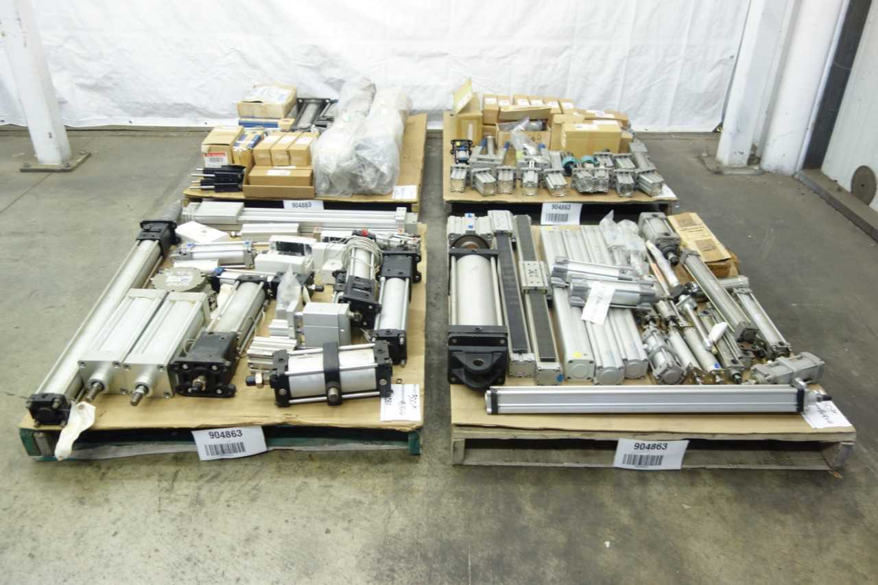 4 PALLETS OF ASSORTED PNEUMATIC REPLACEMENT PARTS - PNEUMATIC POWER TOOL