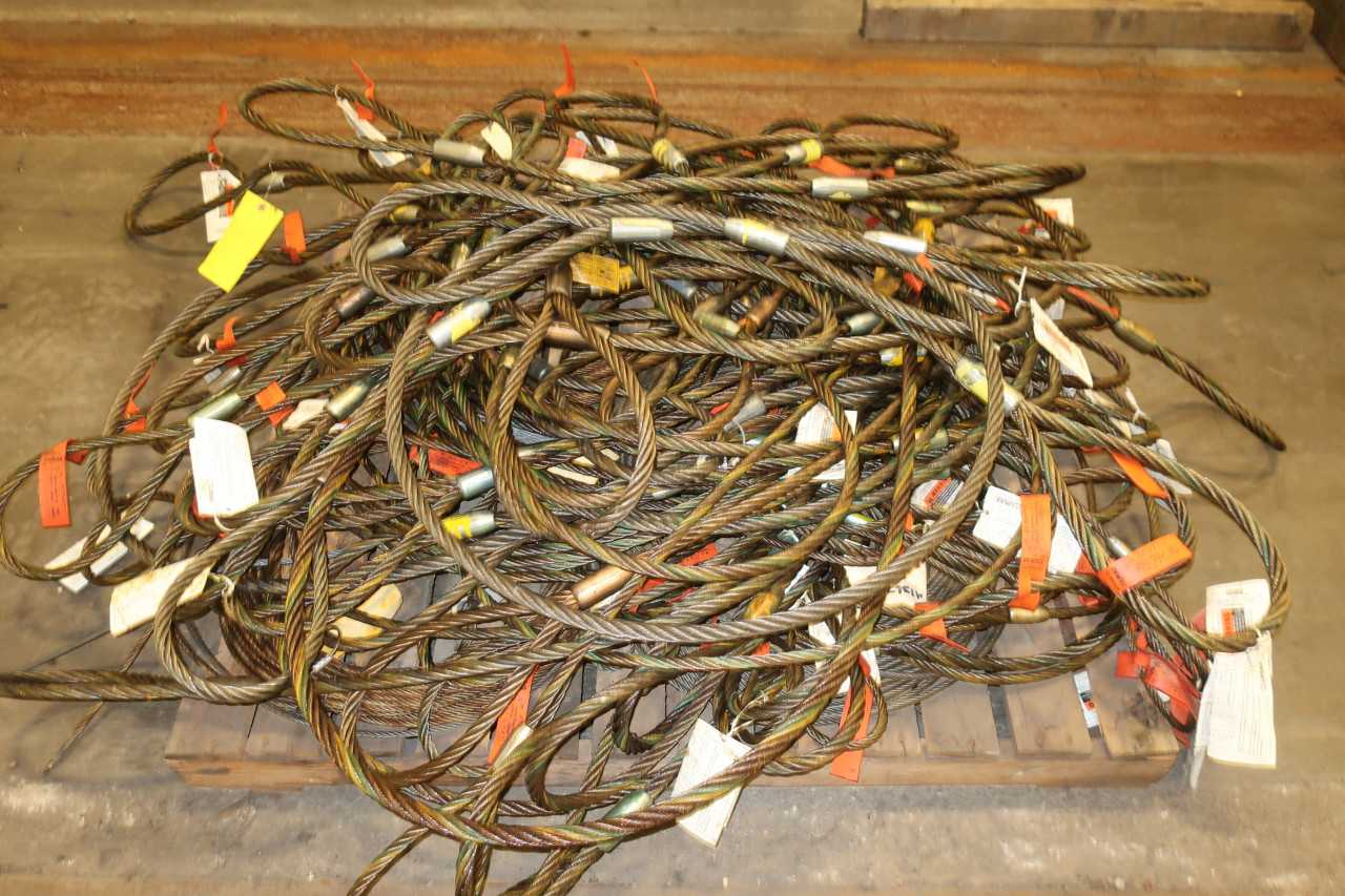 1 PALLET OF ASSORTED PERMALOC LIFT-ALL HOISTING CABLES - LIFTING EQUIPMENT