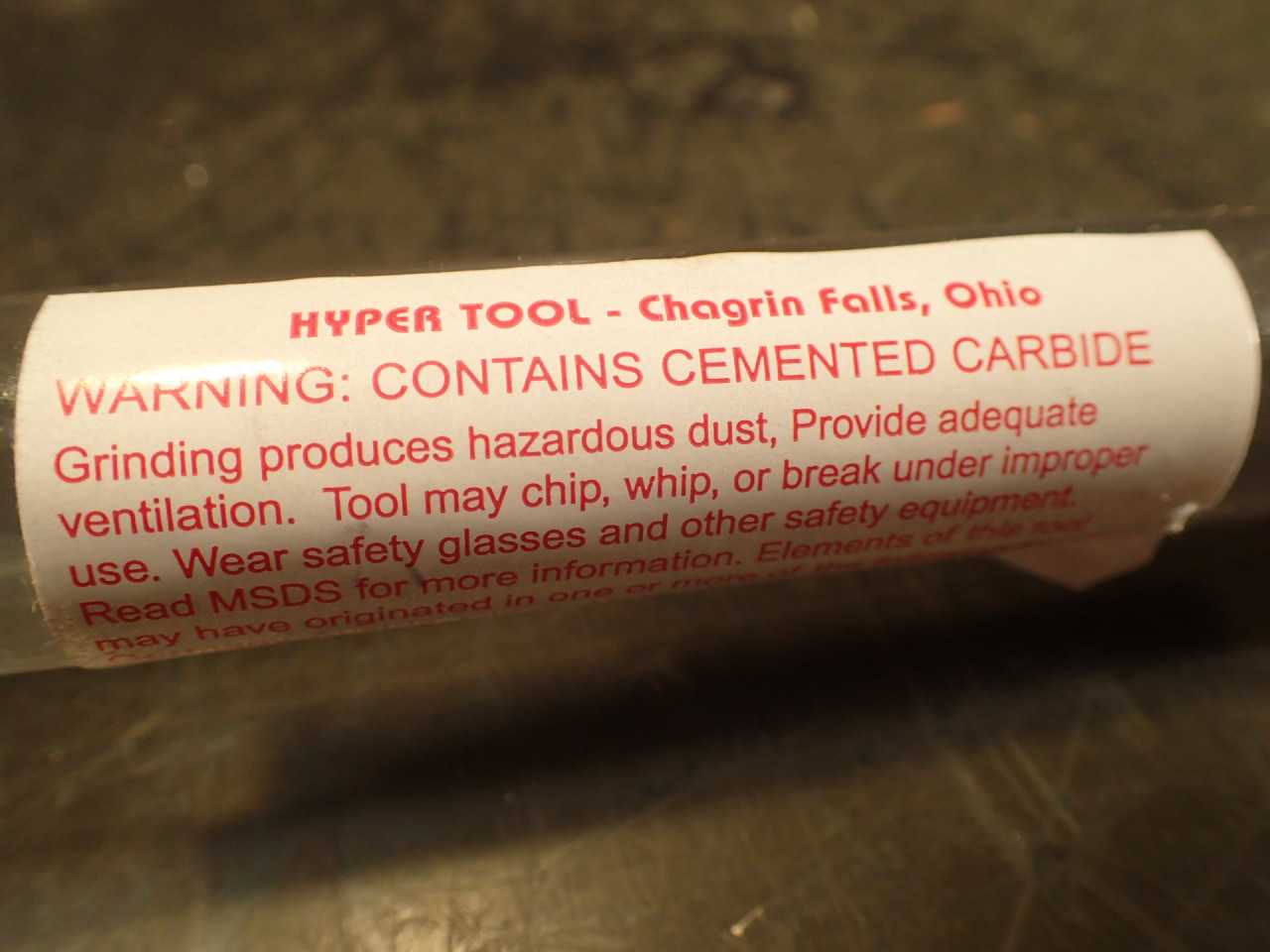 Hyper Tool 11/32" .3437 x 22" OAL Coolant Fed Deep Hole Gun Drill Carbide Tipped - MACHINING ACCESSORIES & TOOLING