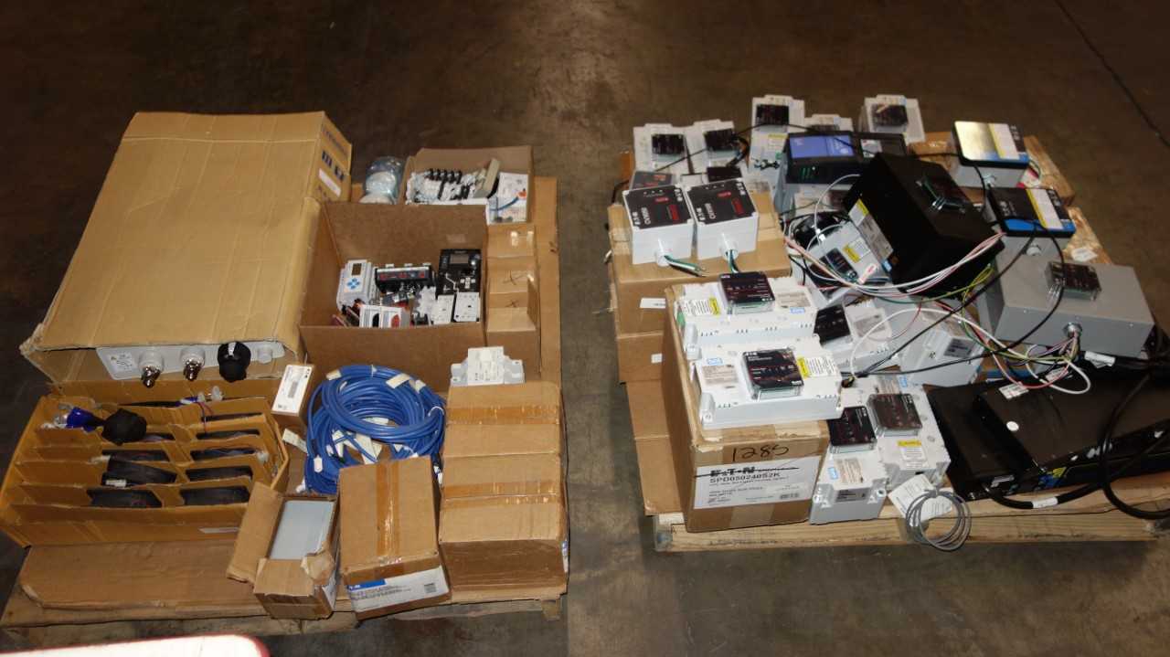 2 PALLETS OF ASSORTED EATON ELECTRIC REPLACMENT PARTS - ELECTRIC MOTORS