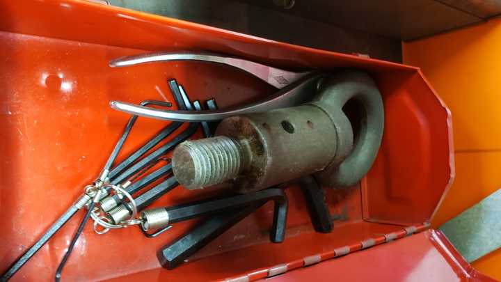 Toolbox with Miscellaneous Items - TOOL STORAGE