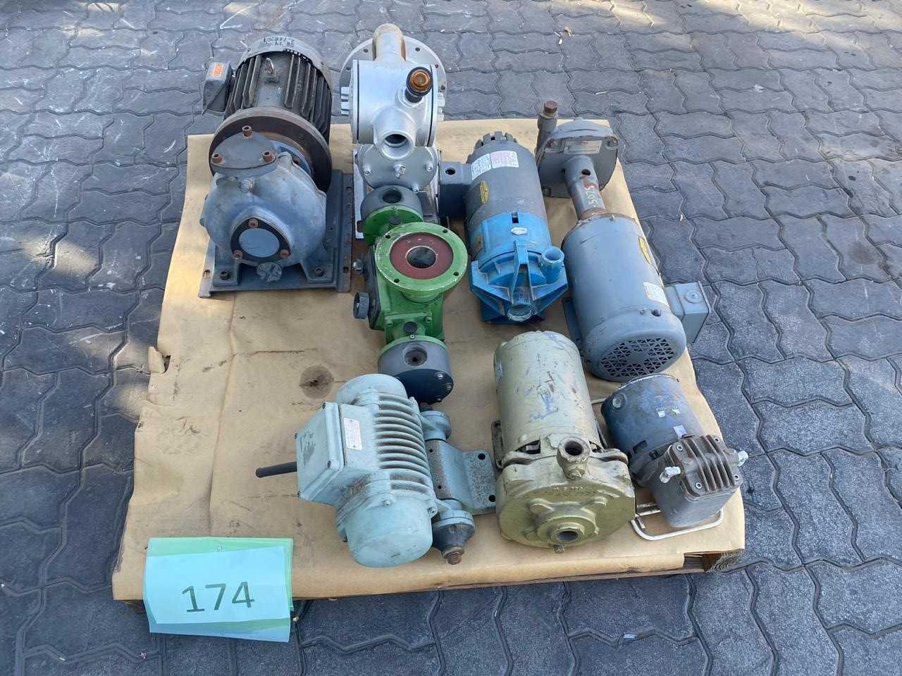 PALLET OF ASSORTED PUMP MOTORS - ELECTRIC MOTORS