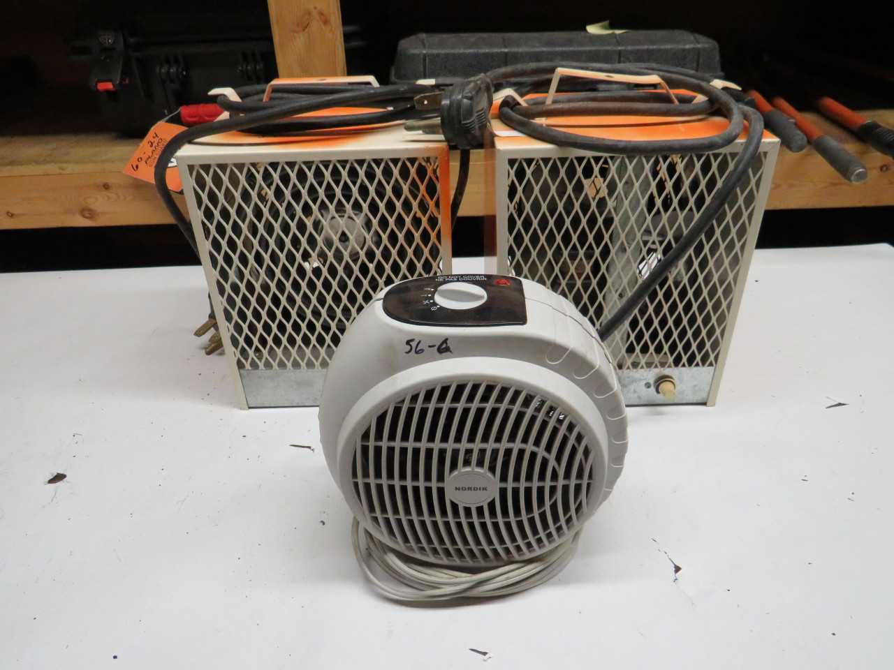 LOT OF 3 HEATING DEVICES - 2X OUELLET CH003, 1X NORDIK HFQ15 - INDUSTRIAL PARTS