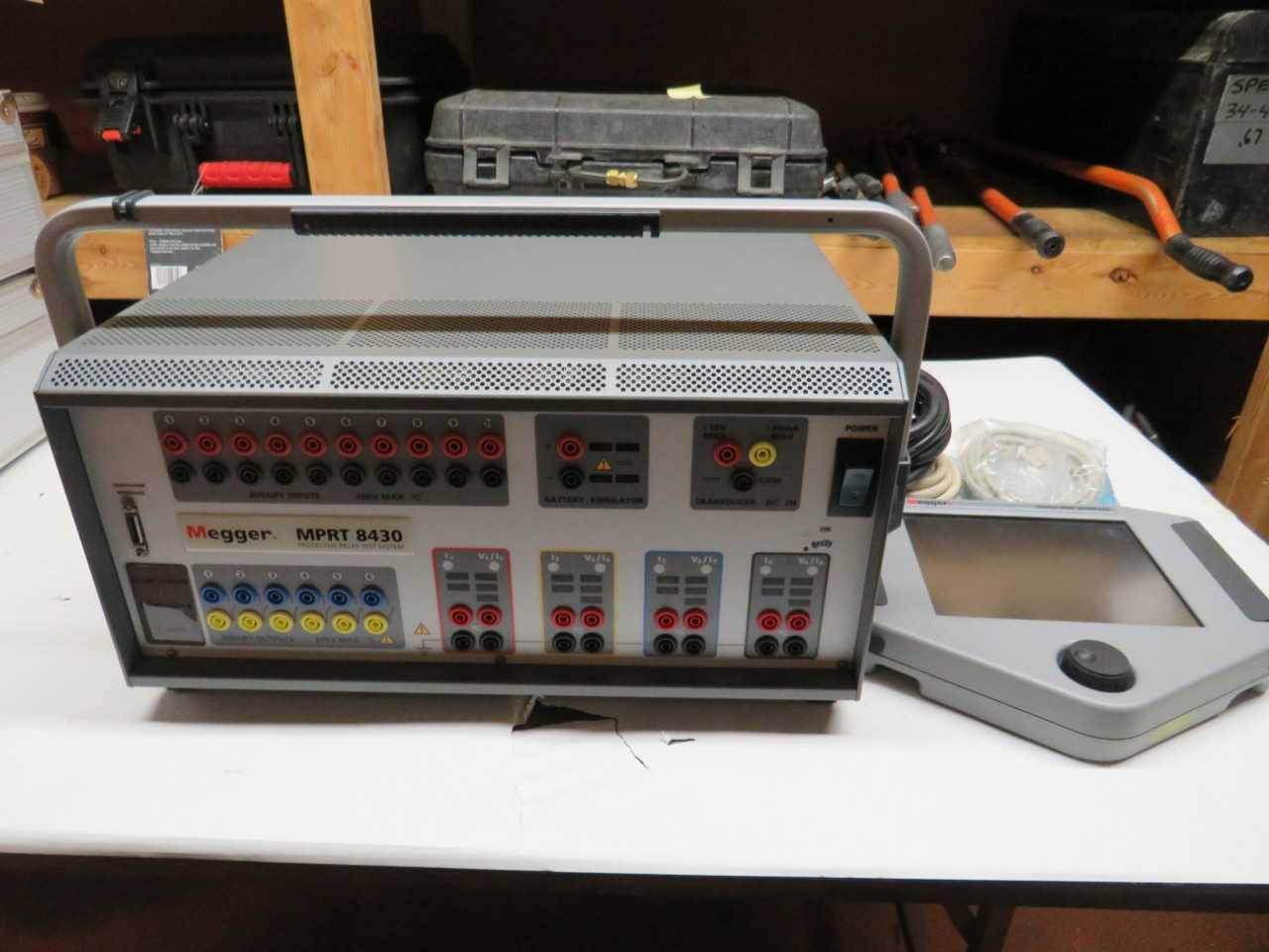 MEGGER PROTECTIVE RELAY TEST SYSTEM MPRT8430 KIT W/ MEGGER 010004 PENDANT - ELECTRICAL COMPONENTS