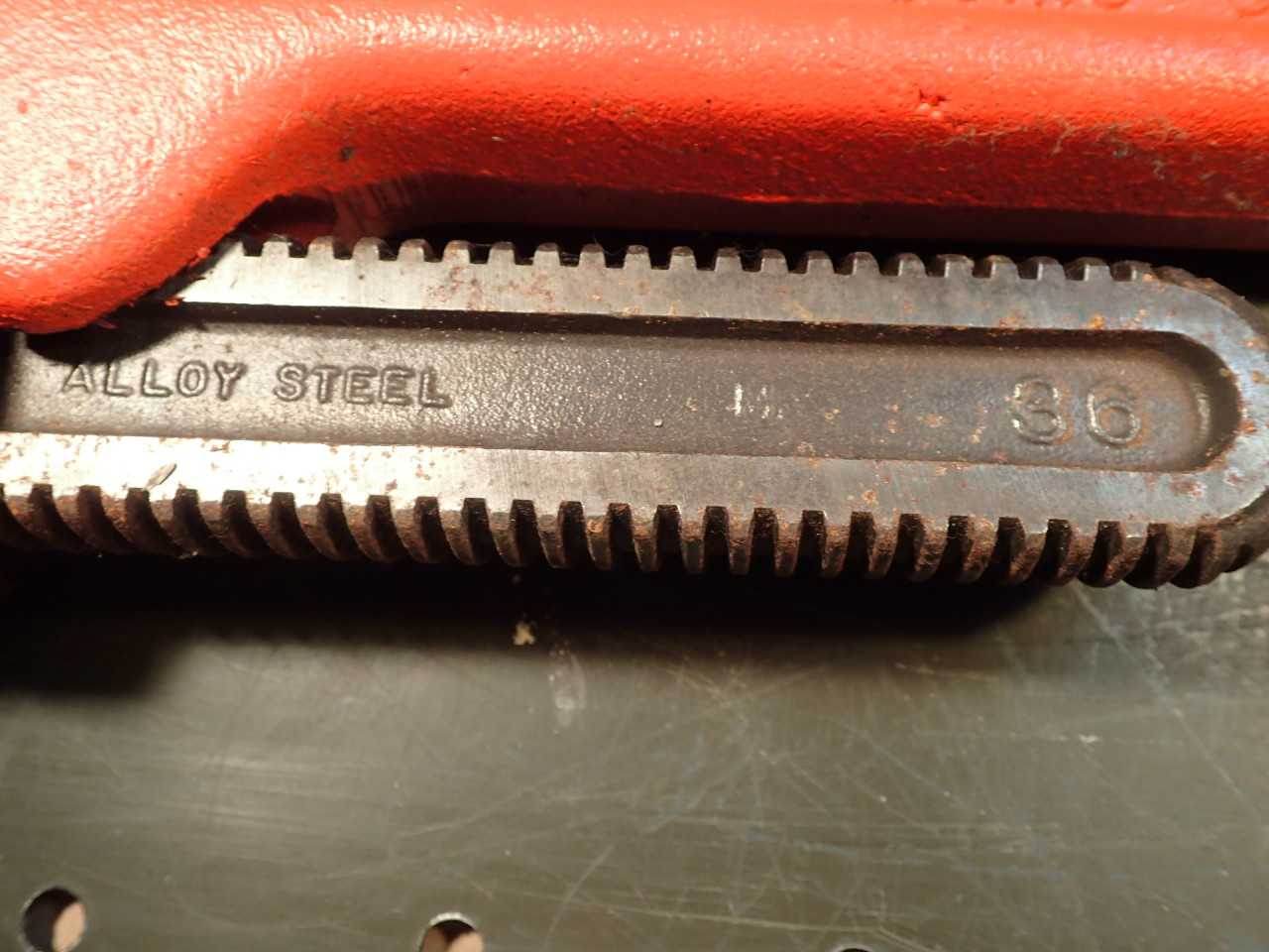 Ridgid 36" Steel Handle Straight Pipe Wrench - HAND TOOLS