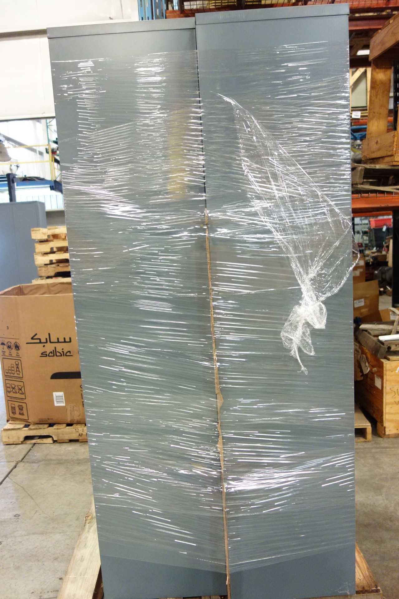 LOT OF 2 GLOBAL INDUSTRIAL CLEAR VIEW STORAGE CABINET - TOOL STORAGE