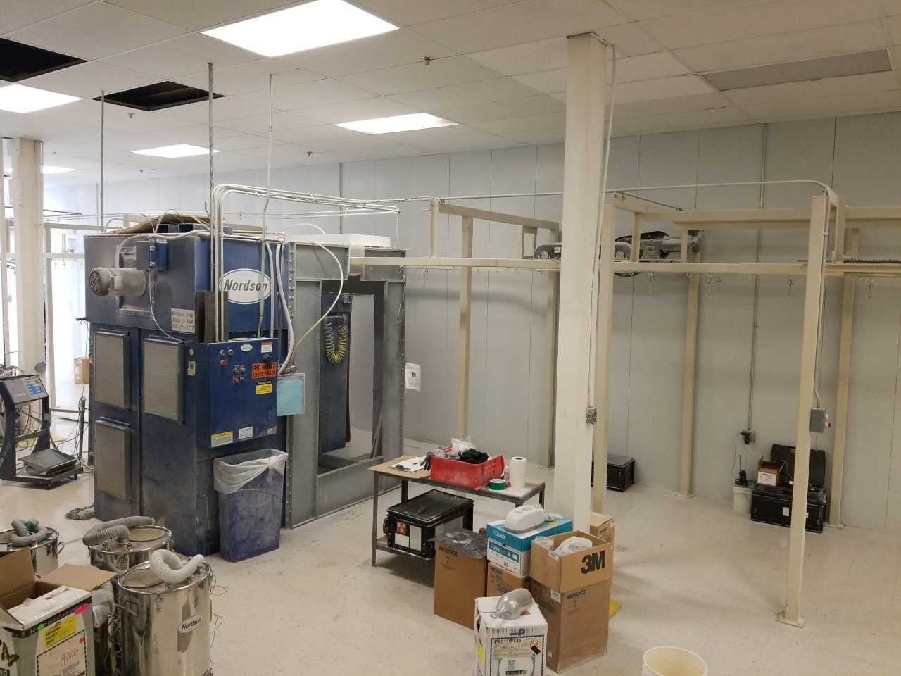 Nordson Model CM & Parker GX385 - POWDER COATING LINE