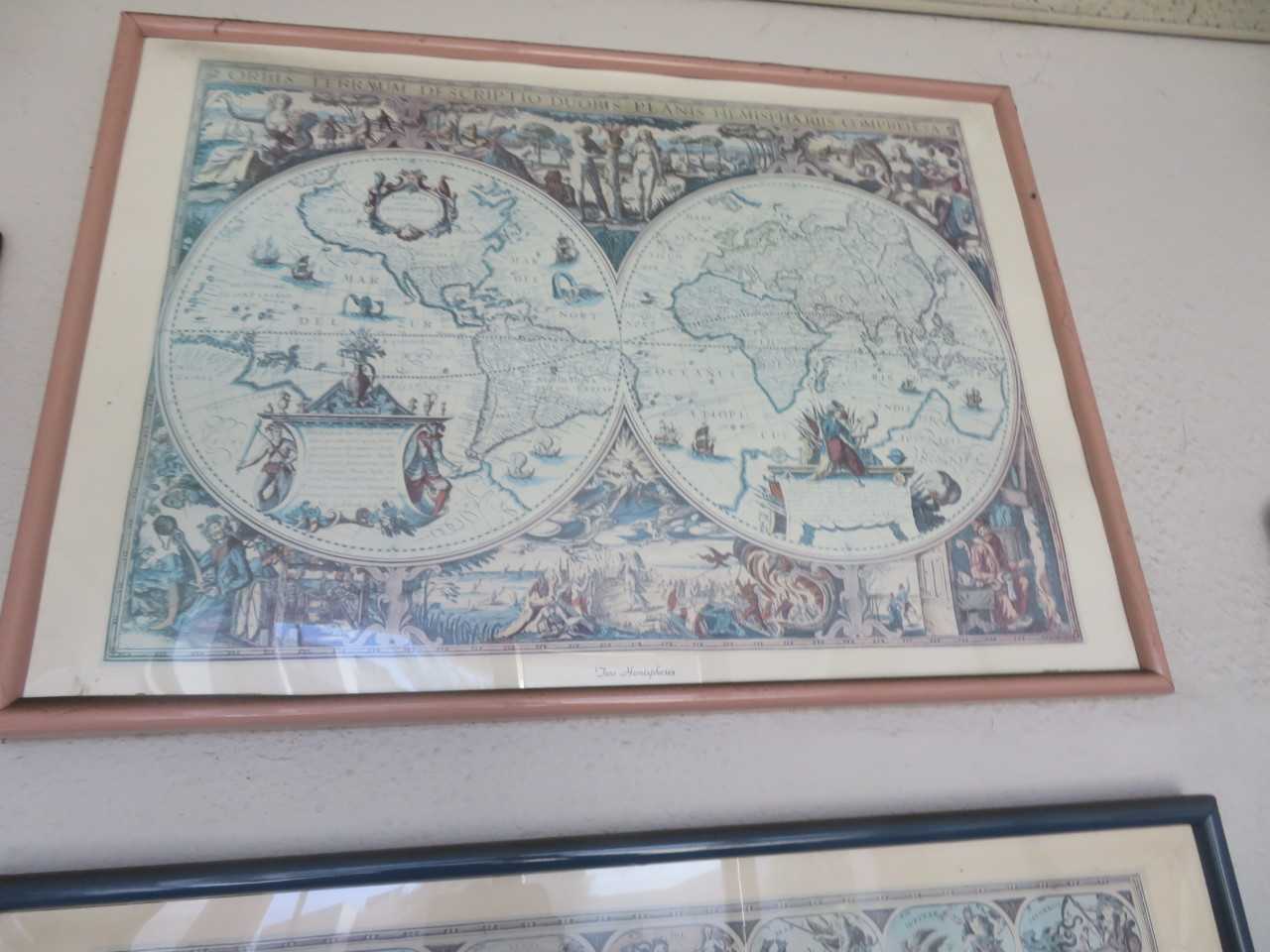 World Atlas Pictures, (2), LOT, 24" x 28" - MISCELLANEOUS