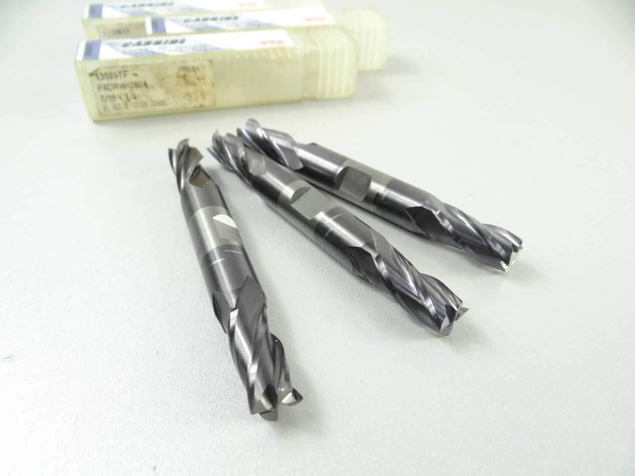 Lot of 5 NEW HSS 2 Flute Double End Mills - MISCELLANEOUS