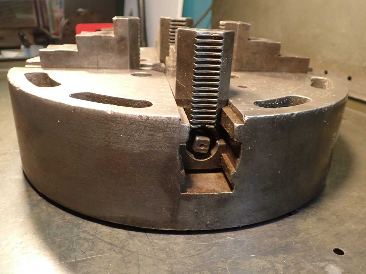 Wescott 13-1/2" Combination Independent & Universal Scroll Lathe Chuck 4-Jaw - LATHE PARTS