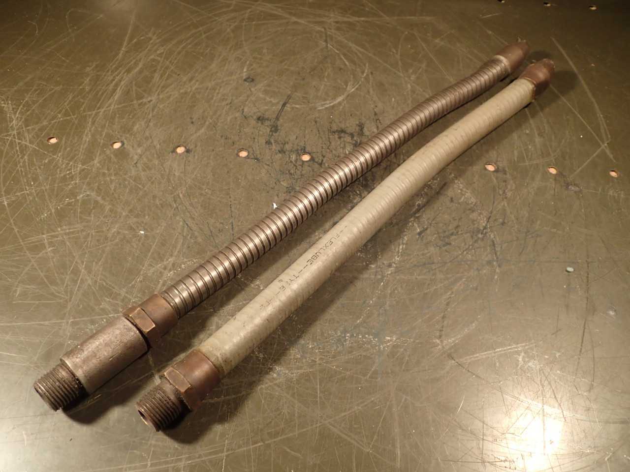 2 Pcs 18" Long Machinist CNC Mill Lathe Flexible Coolant Nozzles 1/2" NPT Thread - MACHINING ACCESSORIES & TOOLING