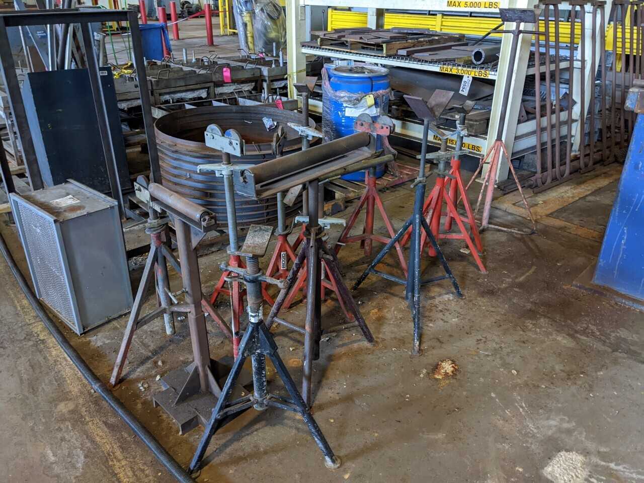 LOT OF 13 ASSORTED WELDING STANDS, RIDGID - ELECTRIC POWER TOOLS