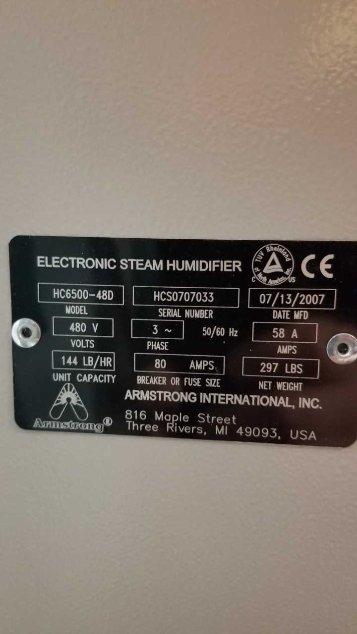Armstrong HC6500 Humidifier - HUMIDIFIER
