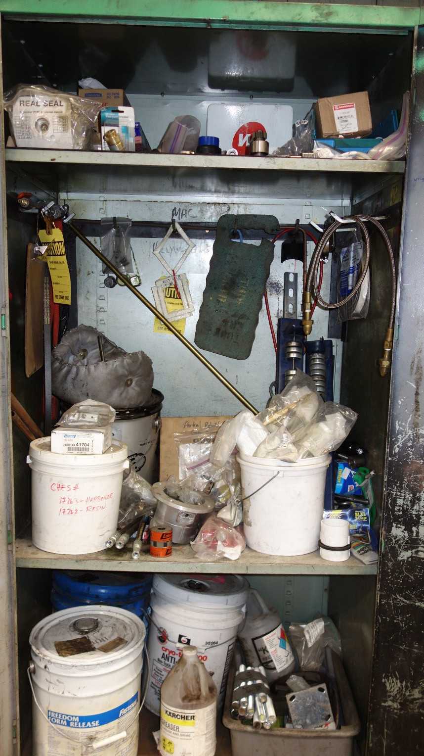 CABINET W/ POWER TRANSMISSION AND CLEANING CONTENTS - POWER TRANSMISSION