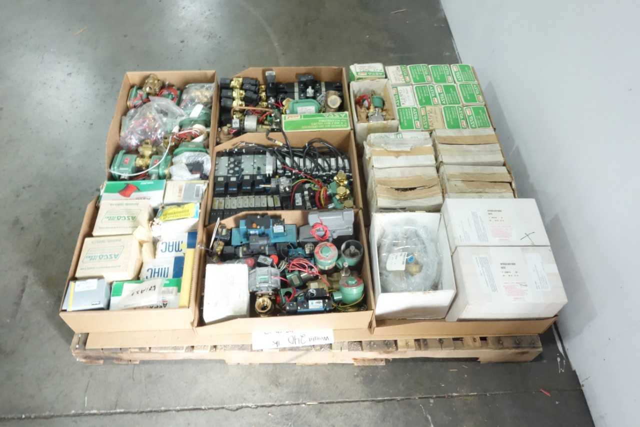 PALLET OF ASSORTED SOLENOID VALVES - SOLENOID VALVE