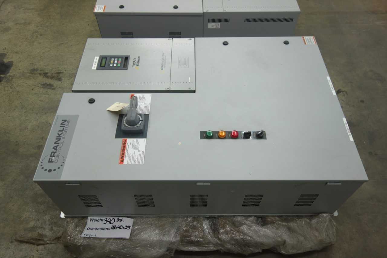LOT OF 2 FRANKLIN CIE1-BYP100-P4/3 AC VFD DRIVES - MOTOR DRIVES