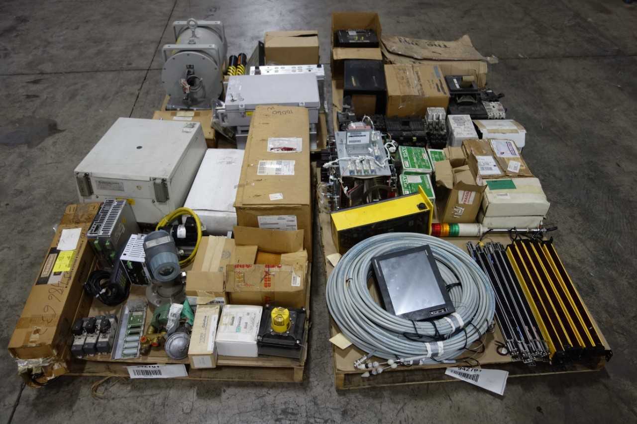 4 PALLETS OF ASSORTED ELECTRICAL - ELECTRICAL COMPONENTS