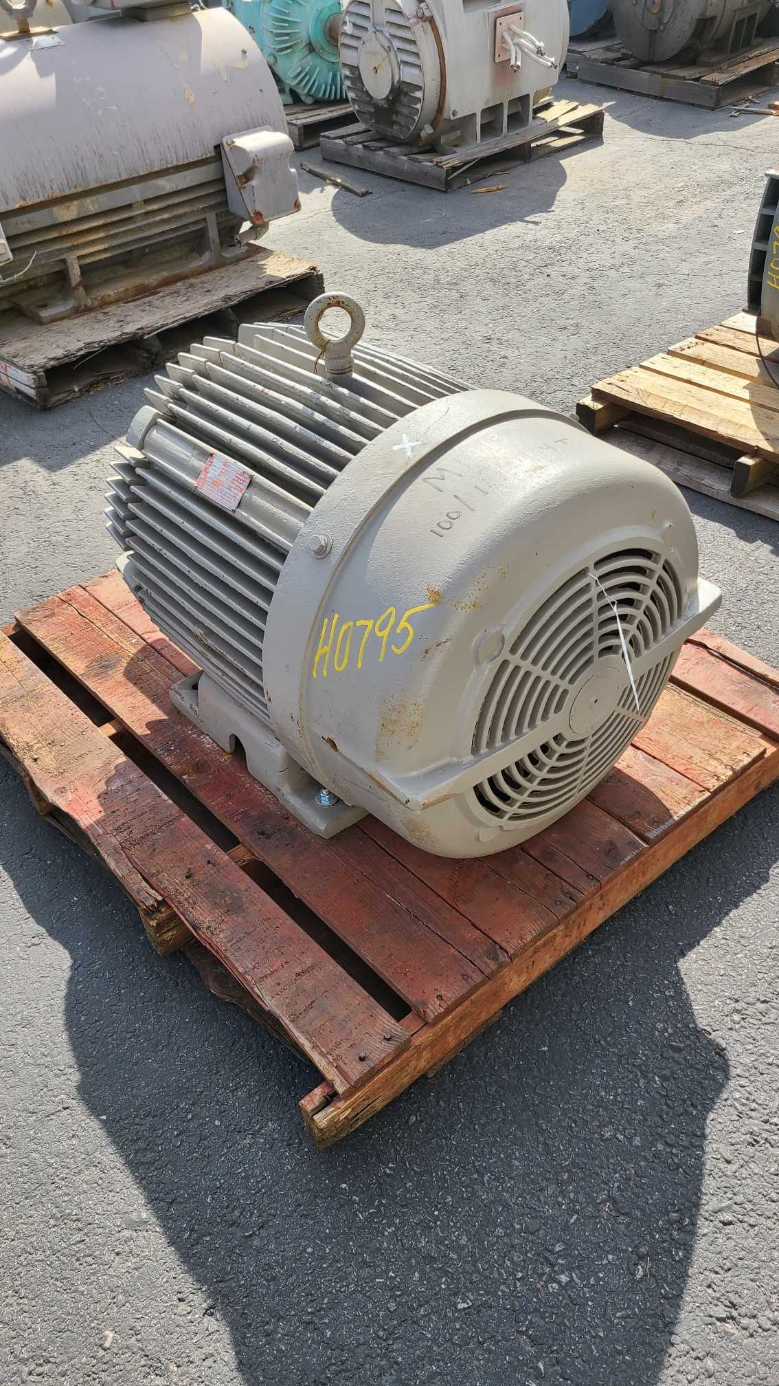 100 HP 1200 RPM 444T Frame Louis Allis Motor - ELECTRIC MOTORS