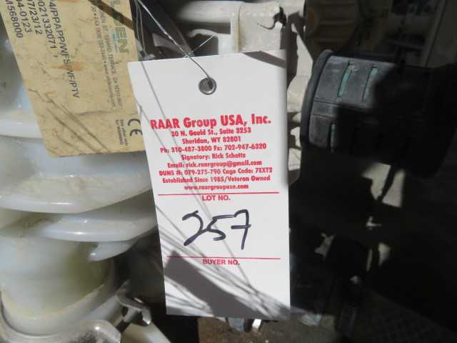 Wilden Pumps (2) lot - MISCELLANEOUS
