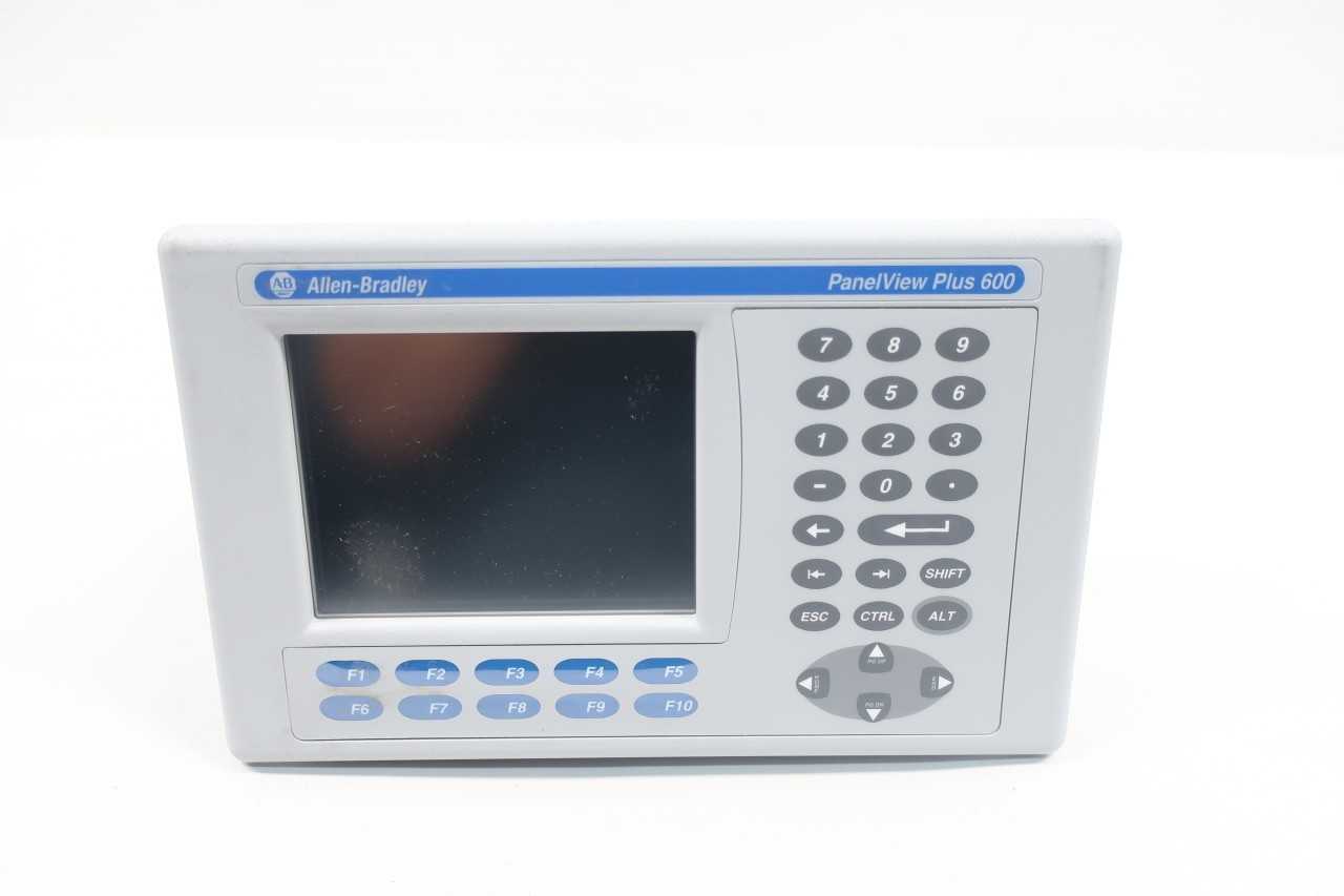 ALLEN BRADLEY 2711P-B6M20A8 PANELVIEW PLUS 600 SER A OPERATOR INTERFACE PANEL - AUTOMATION & CONTROLS