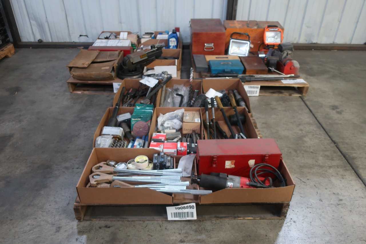 3 PALLETS OF ASSORTED TOOLS - HAND TOOLS