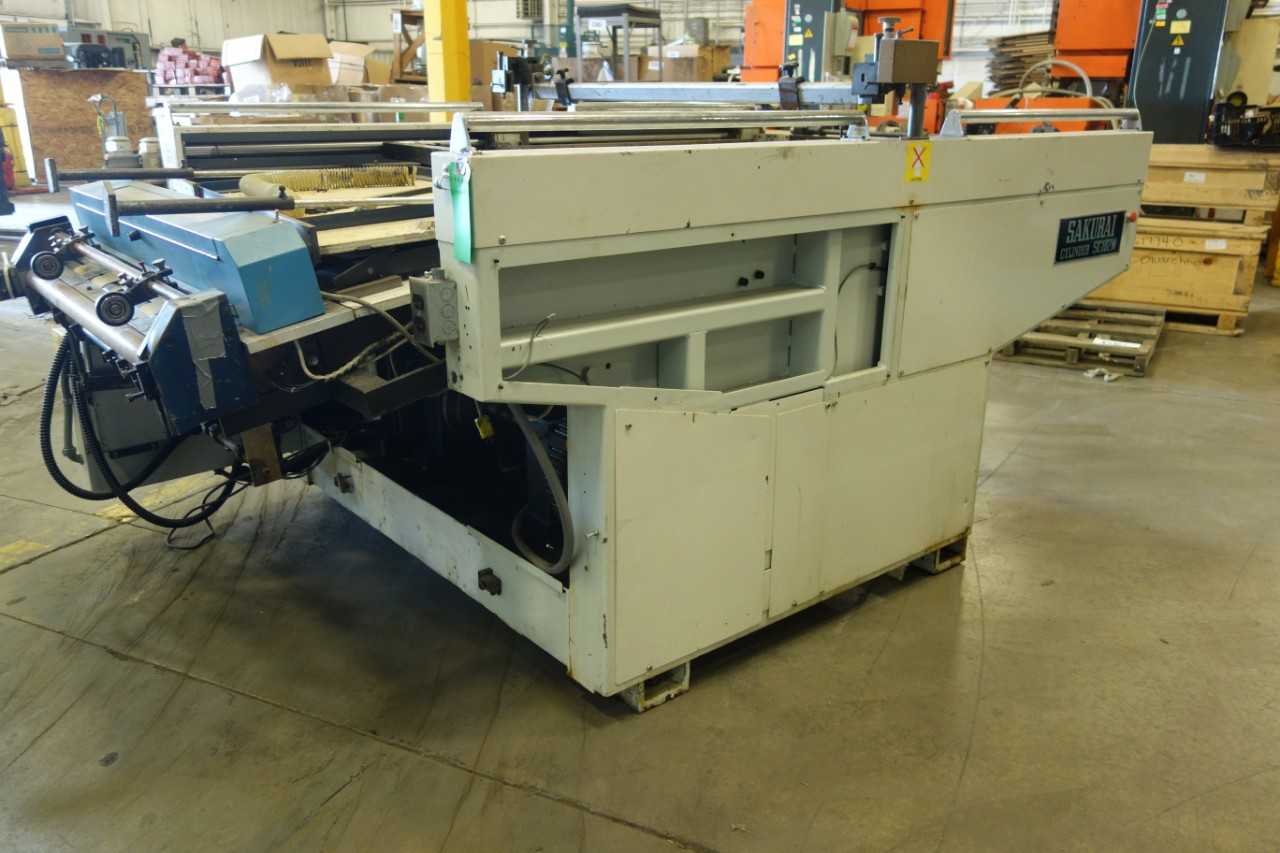 SAKURAI SC102M CYLINDER SCREEN PRINTING PRESS - PRESSES