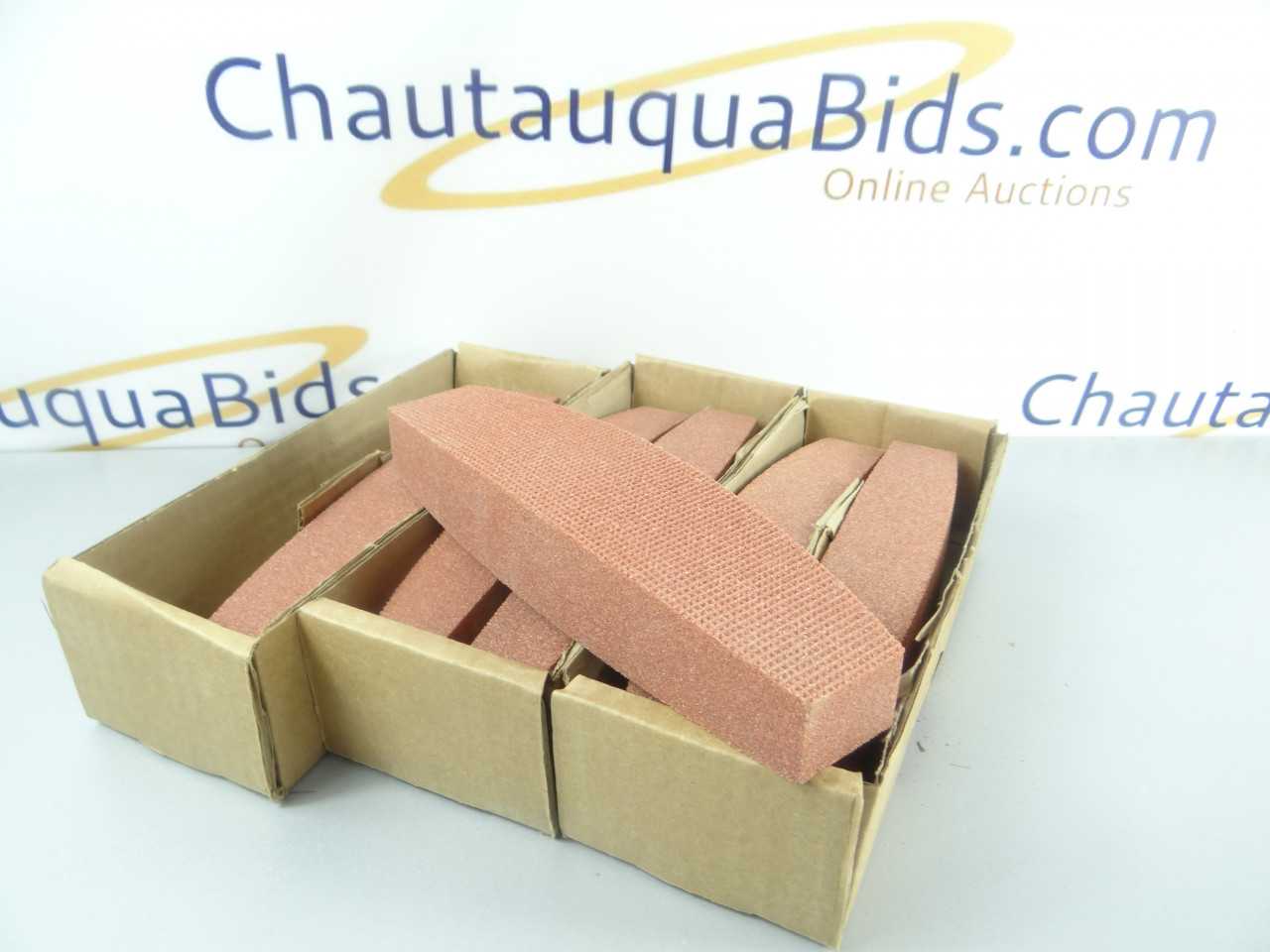 Lot of 6 NEW Orange Molded Boat Stones - GRINDING WHEELS & ABRASIVES