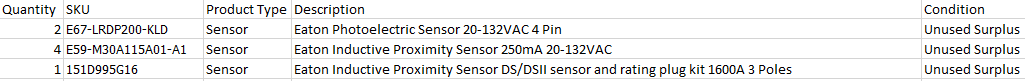 Quantity of 7x Assorted Sensors - INSTRUMENTATION Quantity of 7x Assorted Sensors - INSTRUMENTATION