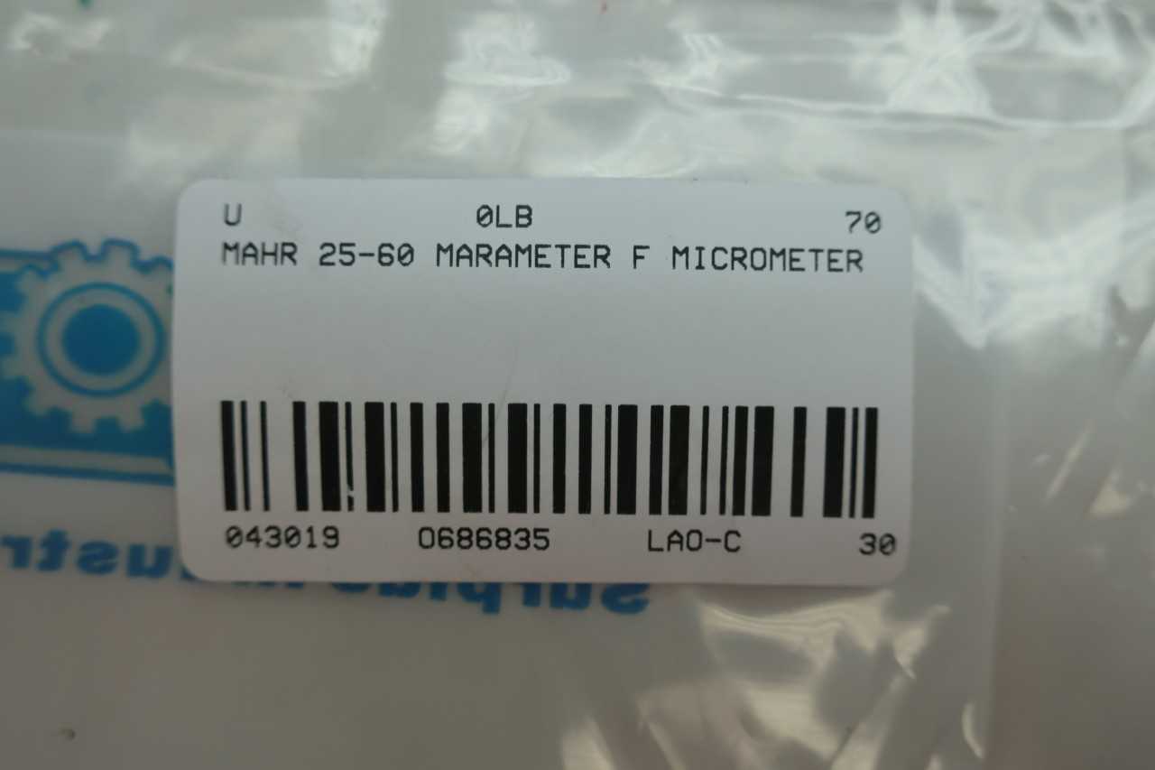 MAHR MARAMETER F SNAP GAGE 25-60MM MICROMETER - ELECTRIC POWER TOOLS