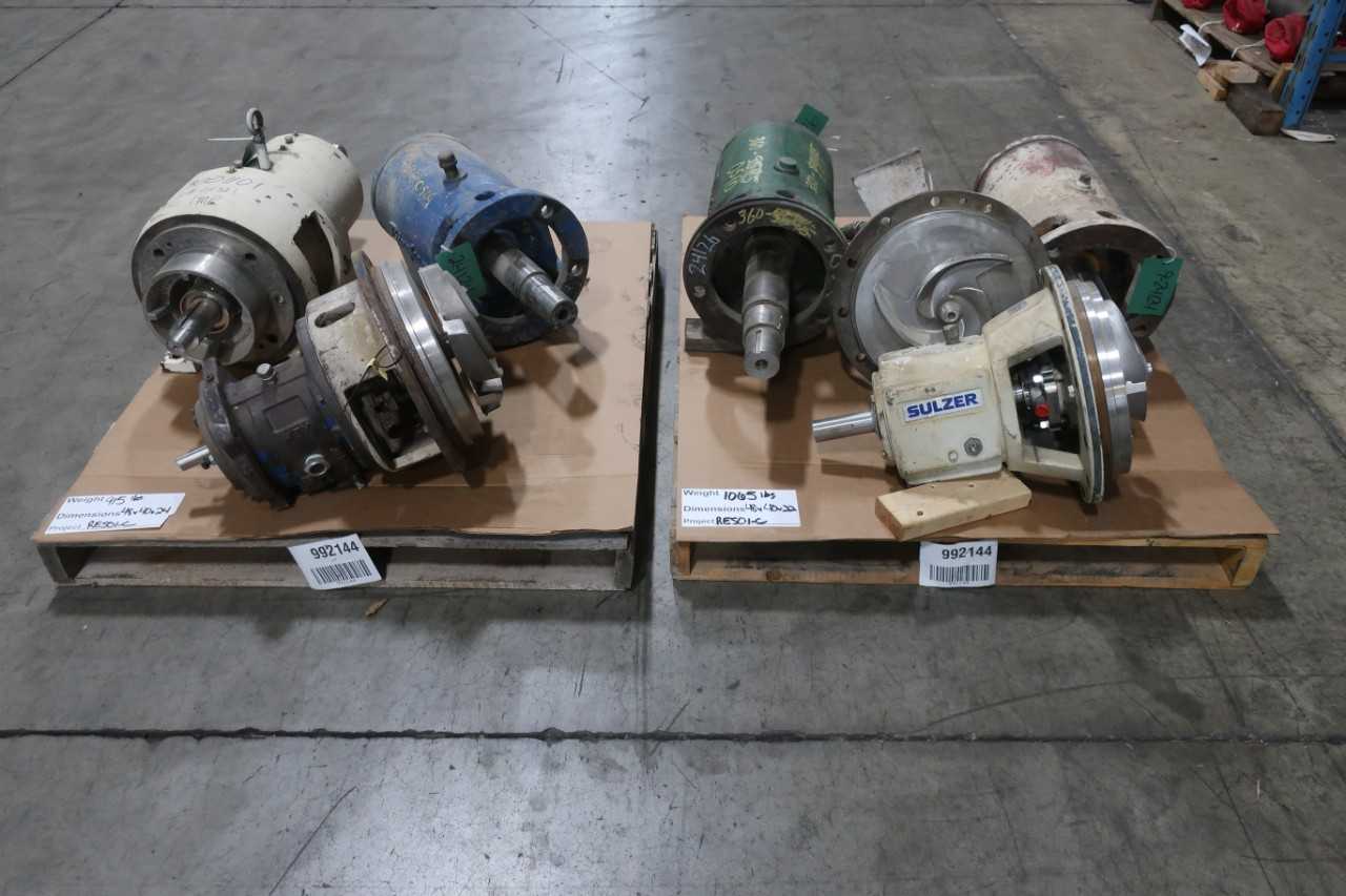 2 PALLETS OF ASSORTED PUMP ASSEMBLIES - PUMPS