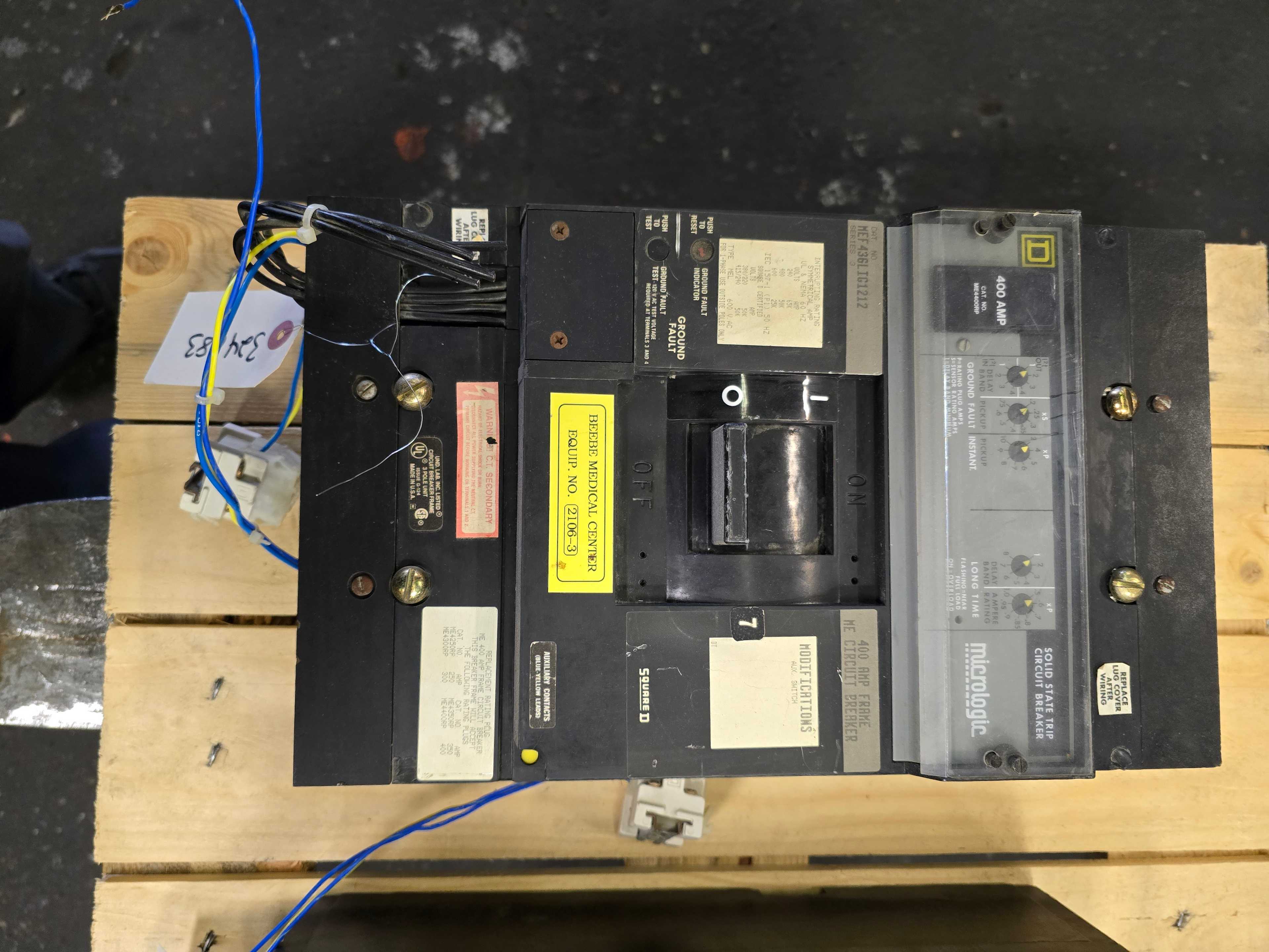 SQUARE D MEF436LIG1212 400 AMP CIRCUIT BREAKER - CIRCUIT BREAKERS SQUARE D MEF436LIG1212 400 AMP CIRCUIT BREAKER - CIRCUIT BREAKERS