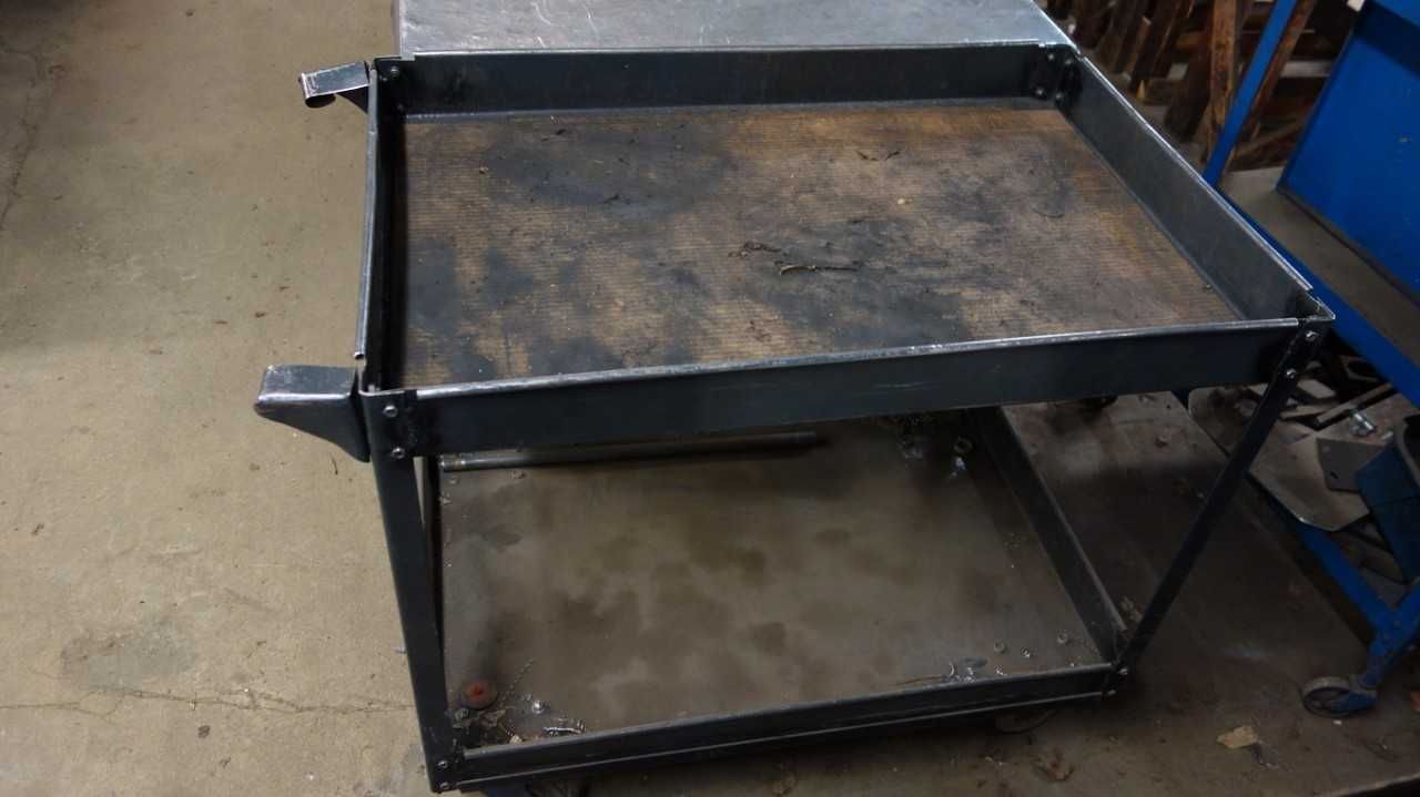 LOT OF 2 STEEL ROLLING CARTS - ROLLING CARTS