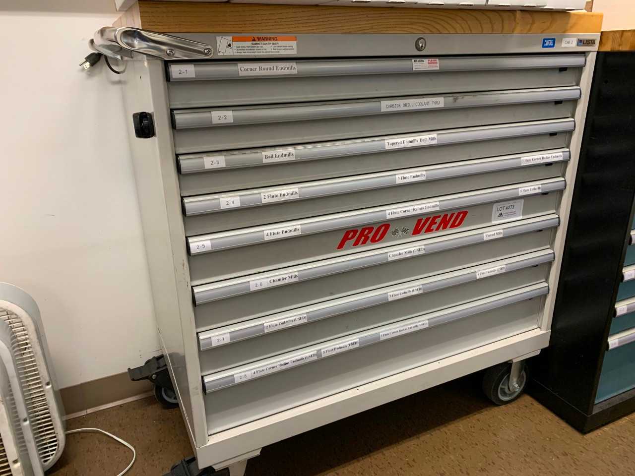 Lista 8 Rolling Drawer Cabinet w/ butcher block top - TOOL STORAGE