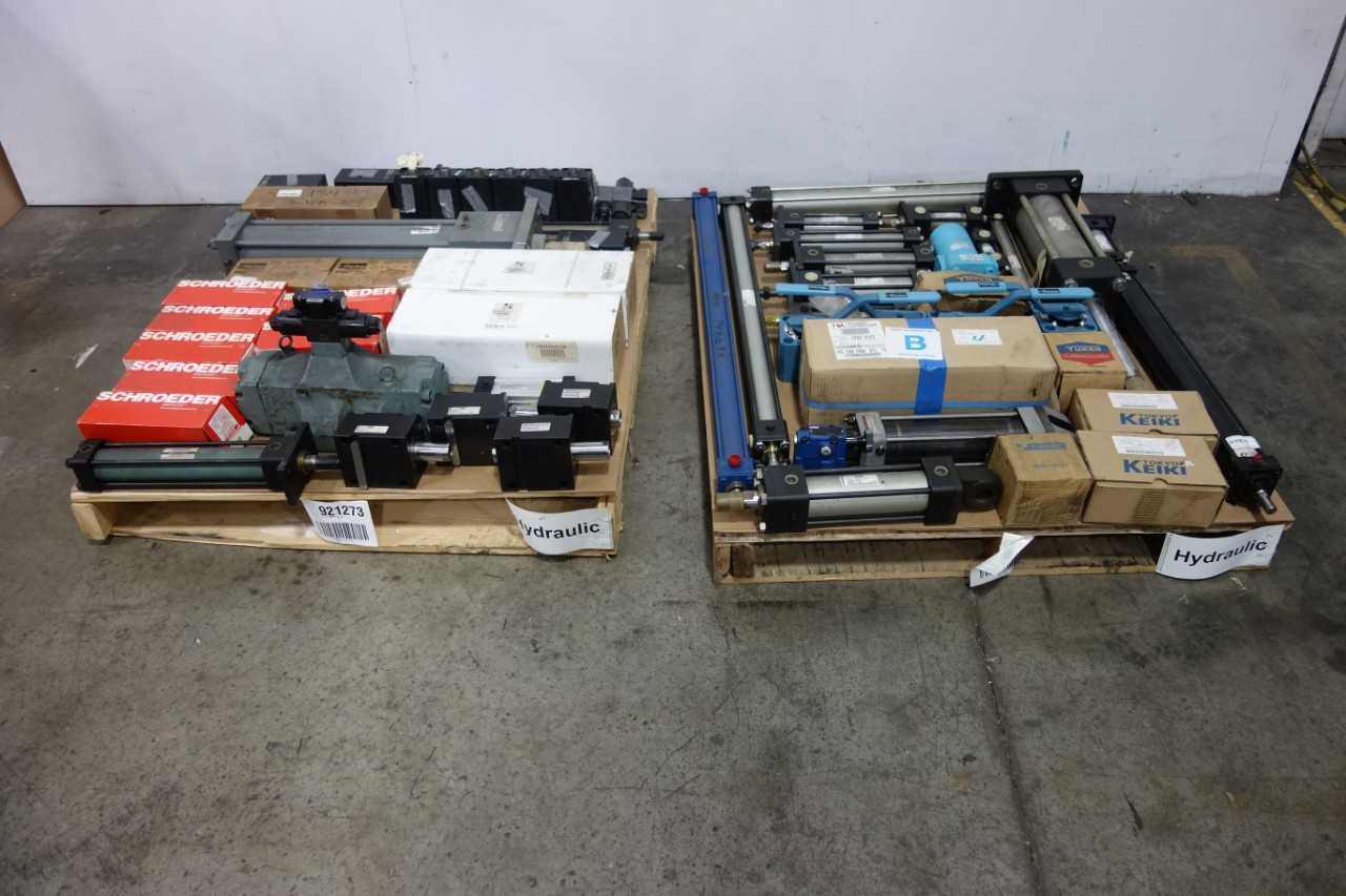 2 PALLETS OF ASSORTED HYDRAULICS - HAND TOOLS