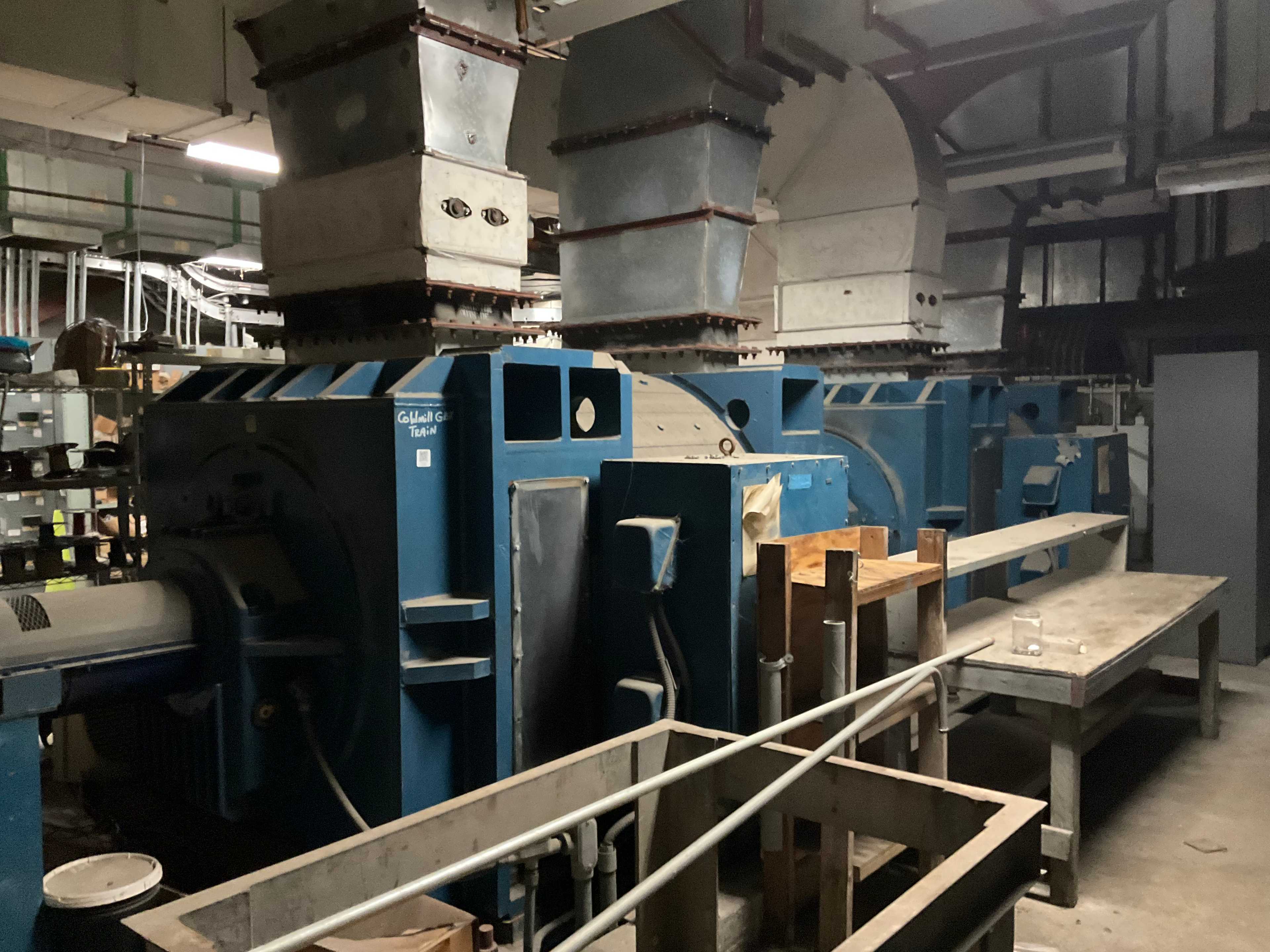 QTY 2 - RELIANCE SUPER RPM DC MOTORS WITH HORSBURGH & SCOTT GEARBOX - DC MOTOR