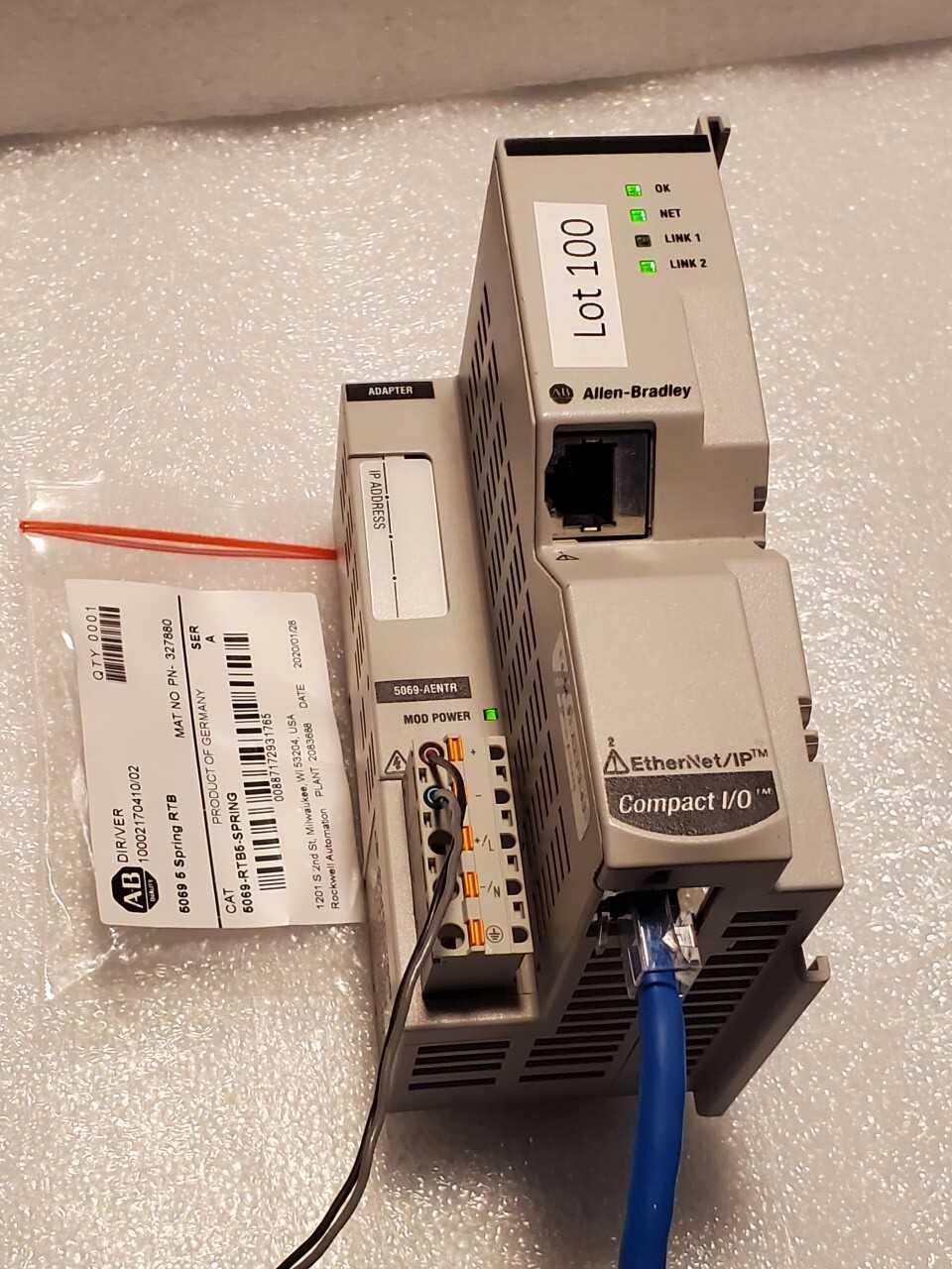Allen Bradley CompactLogix 5069-AENTR - AUTOMATION & CONTROLS