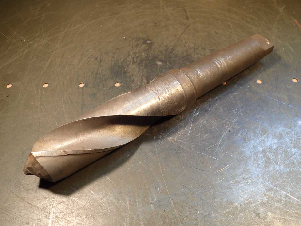 2-1/8" (2.125") HSS Drill Bit: Morse Taper #5 (MT5 5MT) Shank, Needs Sharpened - TOOLING FOR DRILLING MACHINES