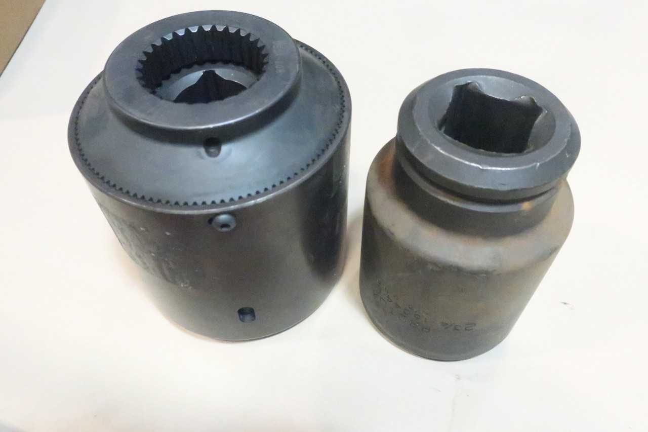 LOT OF ASSORTED LARGE IMPACT SOCKETS- POWERHOUSE, HYTORC - ELECTRIC POWER TOOLS