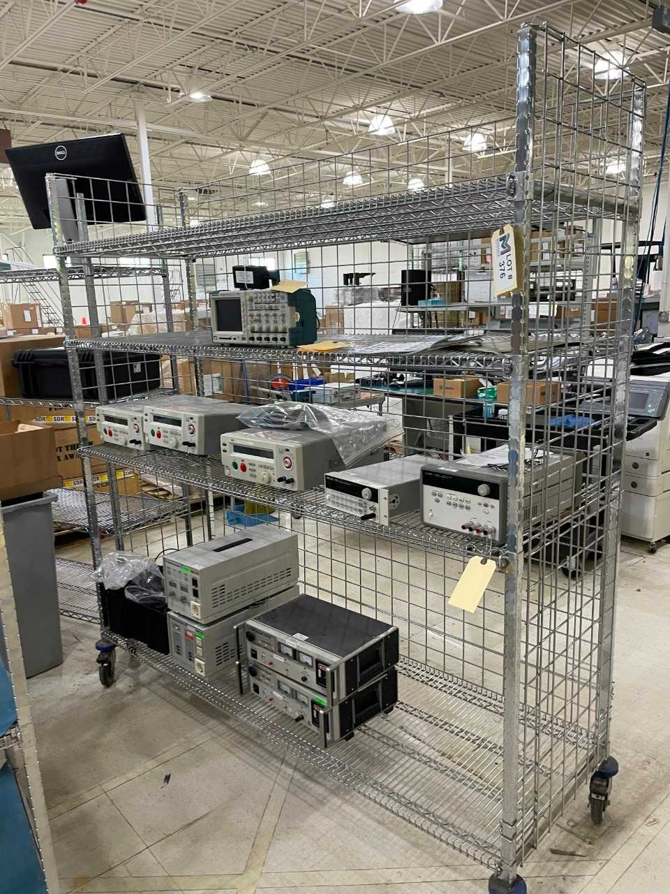 Rolling Bakers Rack No Contents - SHELVING