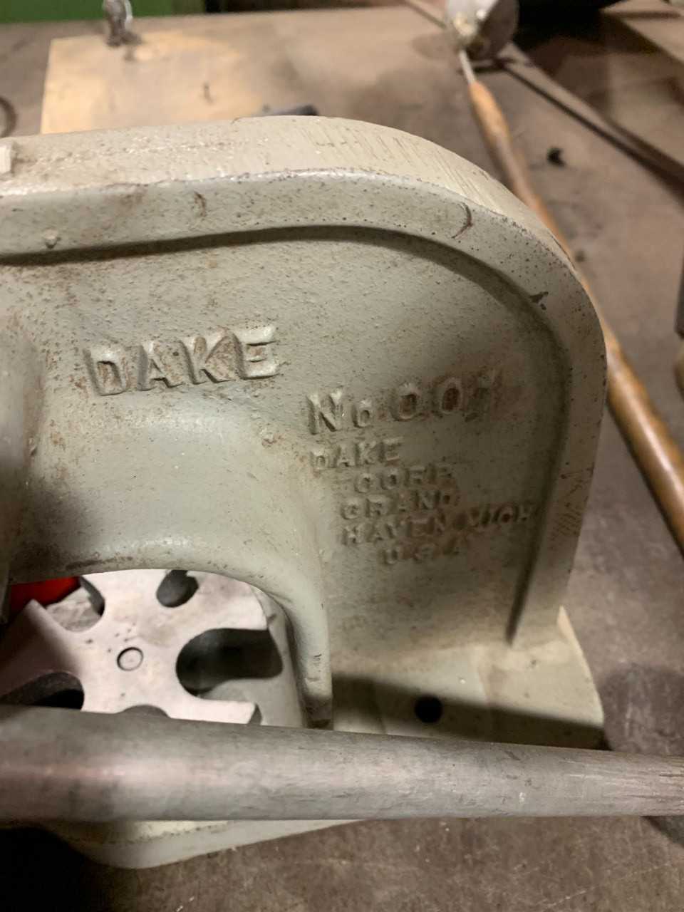 Dake 001 Tool Arbor Press - MECHANICAL STAMPING PRESSES