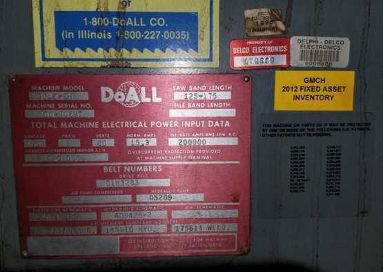 DoAll 3G12-2H Bandsaw - METAL SAWS