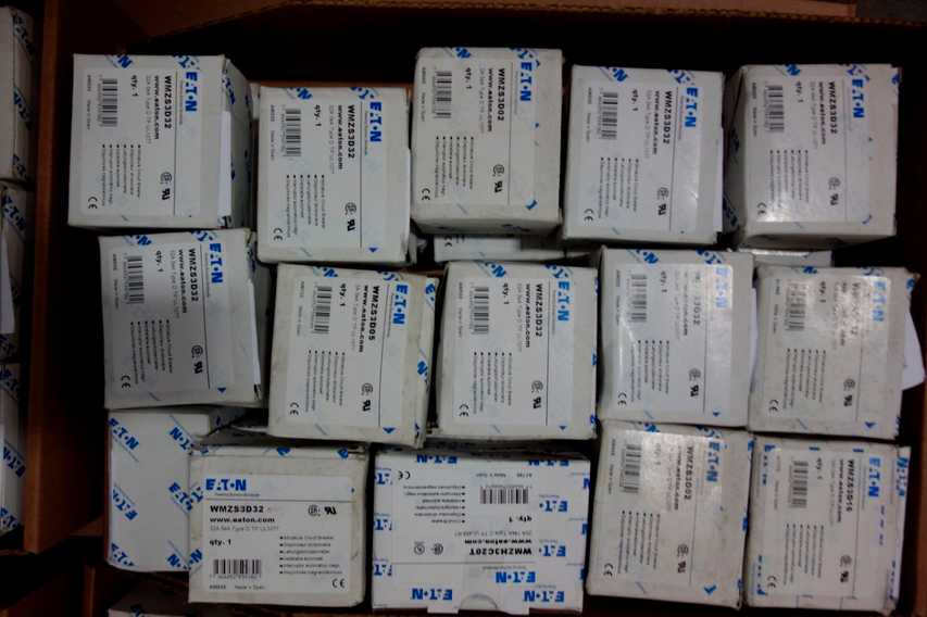 2 PALLETS OF ASSORTED EATON CIRCUIT BREAKERS - CIRCUIT BREAKERS