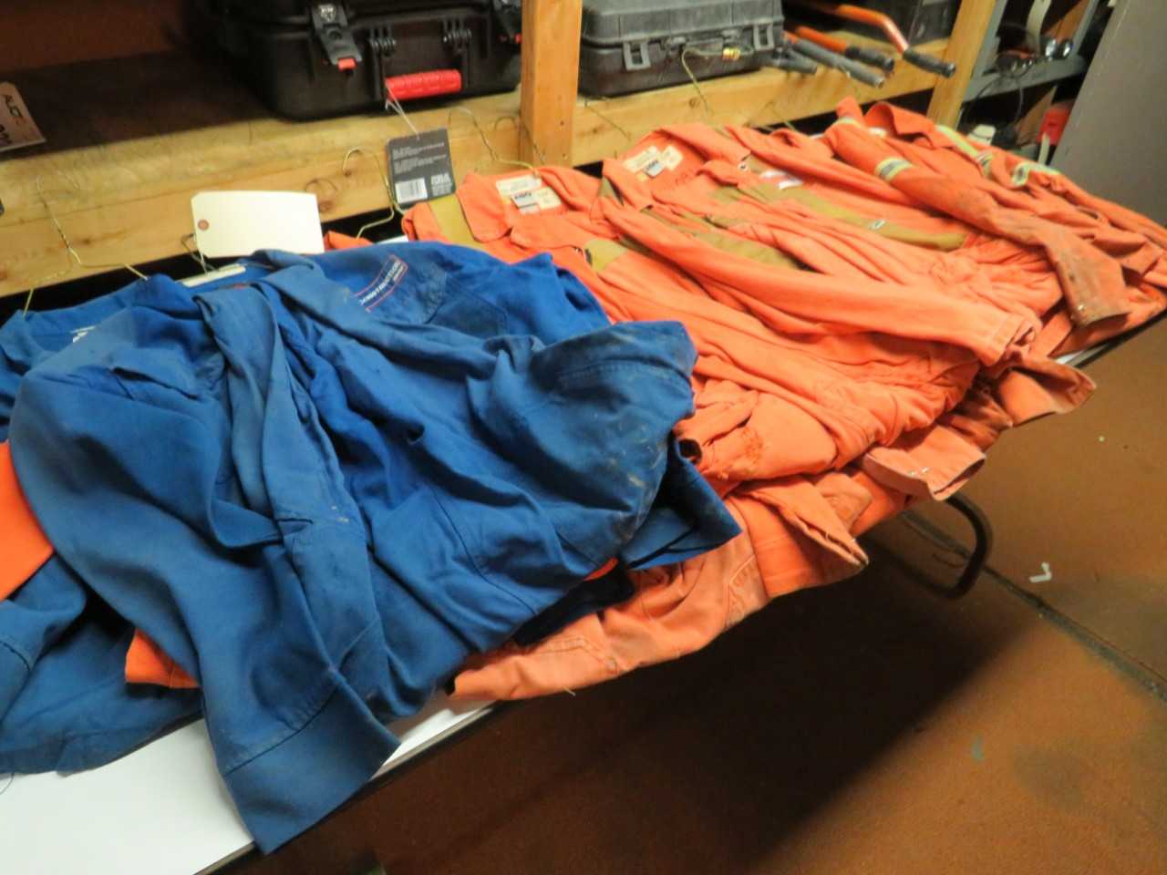 LOT OF 10 ASSORTED FLAME RESISTANT COVERALLS - SAFETY SWITCH
