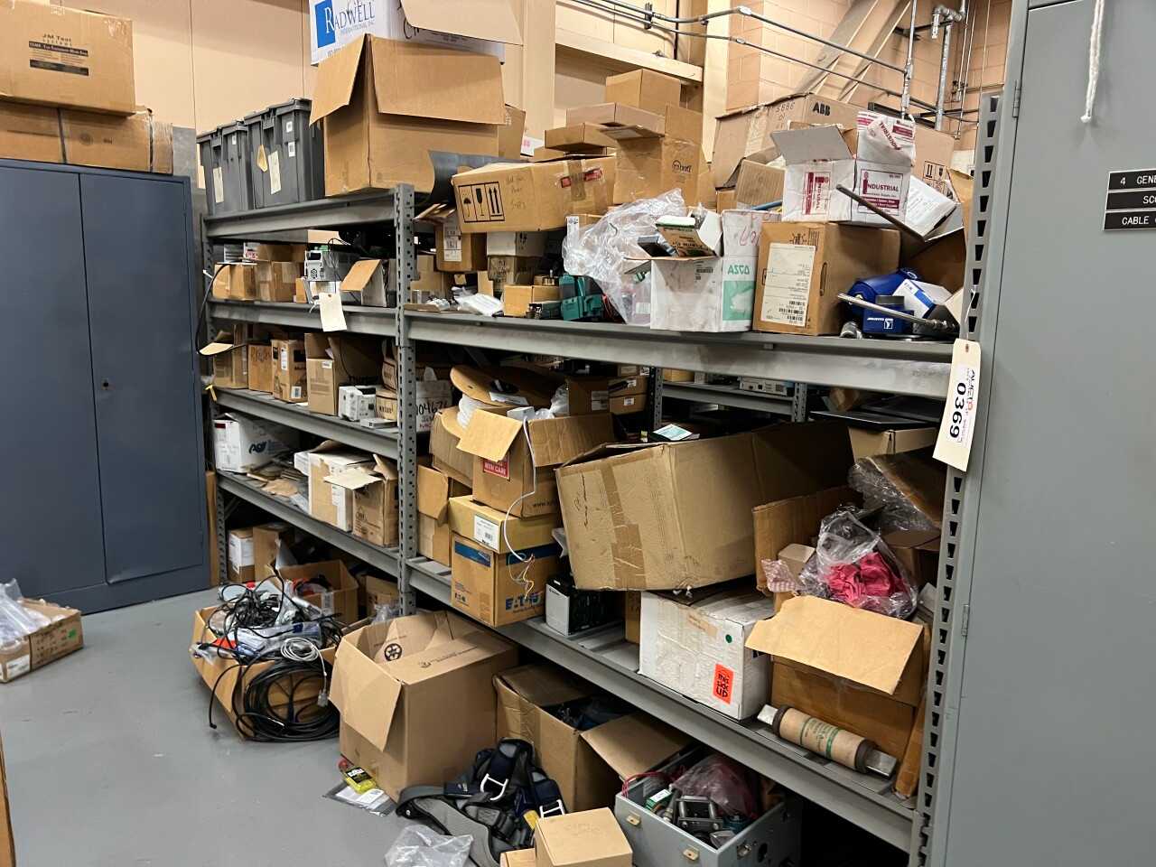 Contents of shelving - PLCs, instrumentation, valves, DCS modules - AUTOMATION & CONTROLS