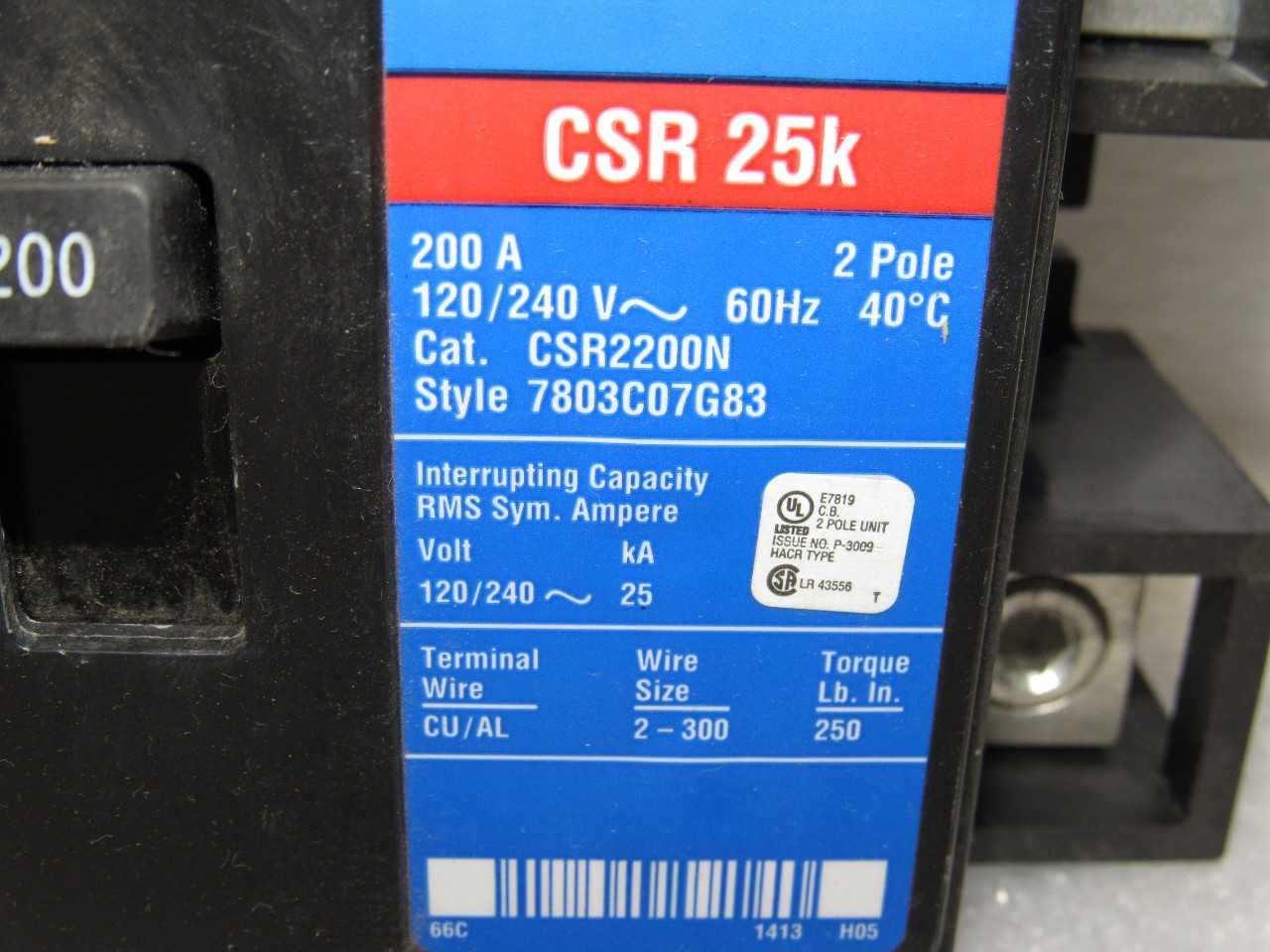 Eaton/Cutler Hammer breakers - CIRCUIT BREAKERS