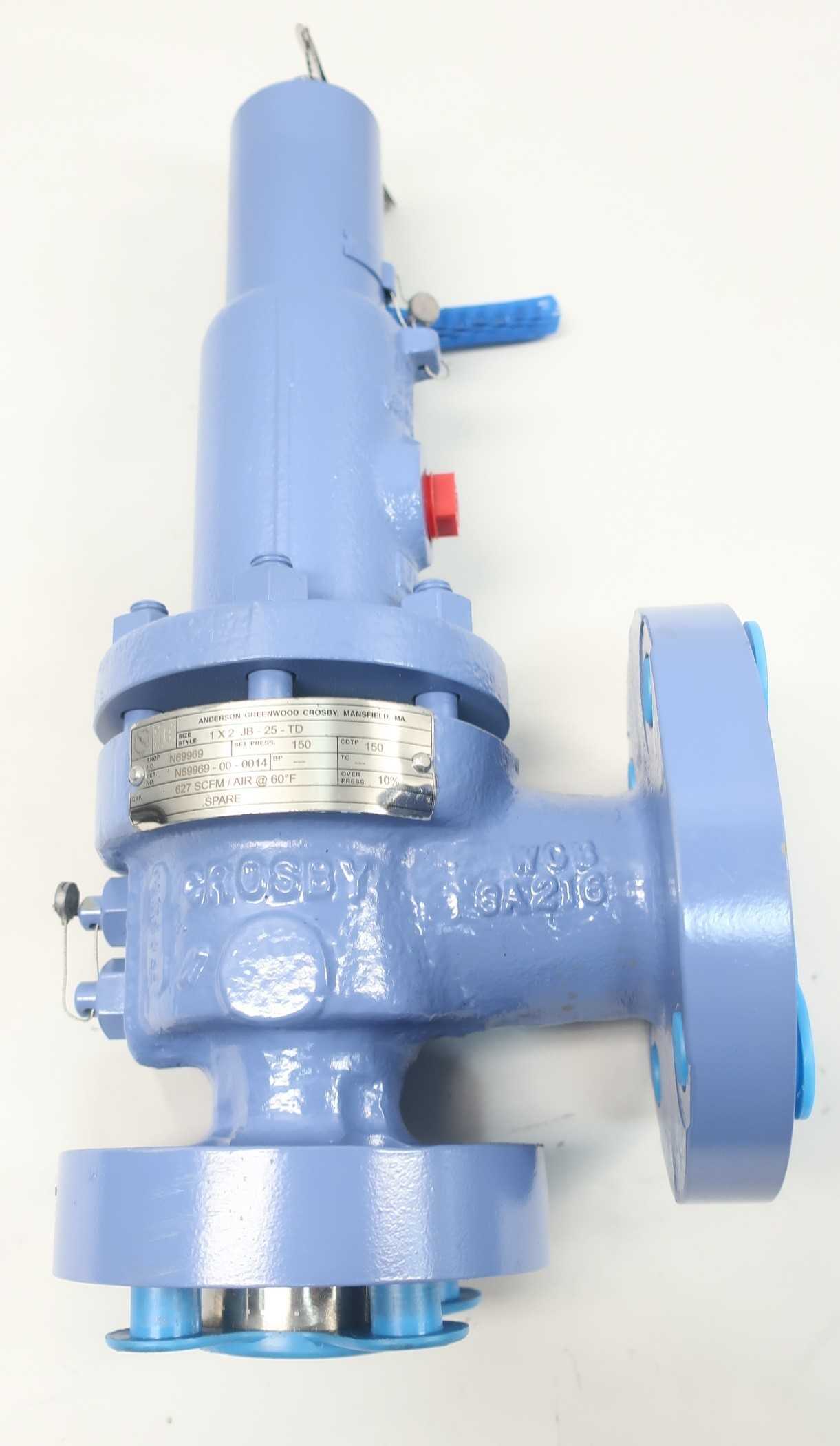 ANDERSON GREENWOOD 1X2 JB-25-TD RELIEF VALVE 627SCFM 150PSI 1IN X 2IN - RELIEF VALVE
